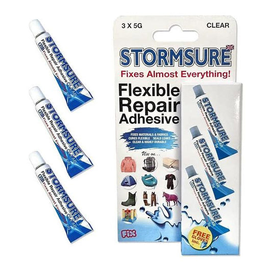 STORMSURE Flexible Repair Adhesive-Clear 3x5g Tubes (49529)