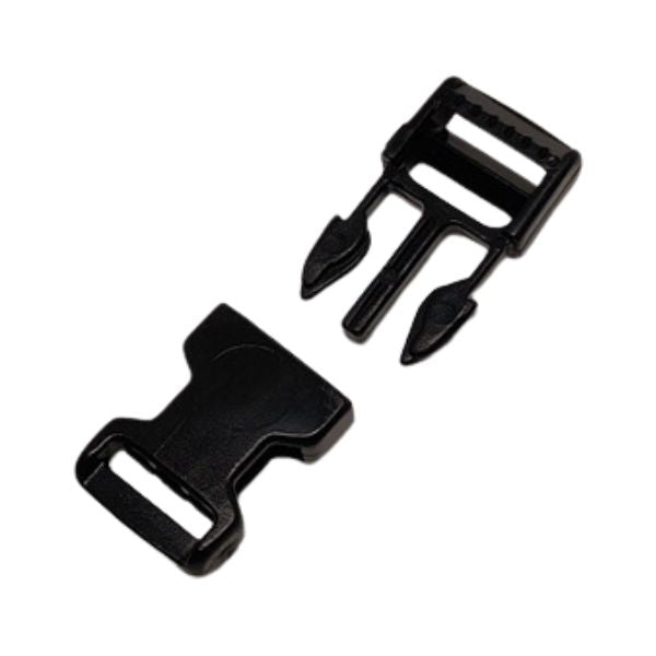 Side release plastic buckle clip