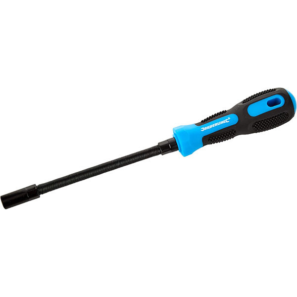 Flexible shaft hose clip driver