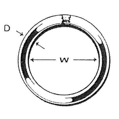 Stainless Steel O Ring Diameter 5mm X 80mm.