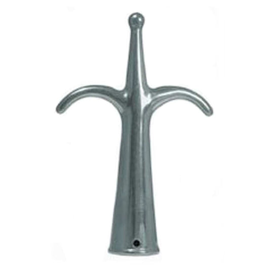 AG Boat Hook Double - Chrome 34mm ID