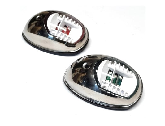 TALAMEX LED Port/Starboard Light Set with Stainless Steel surround.