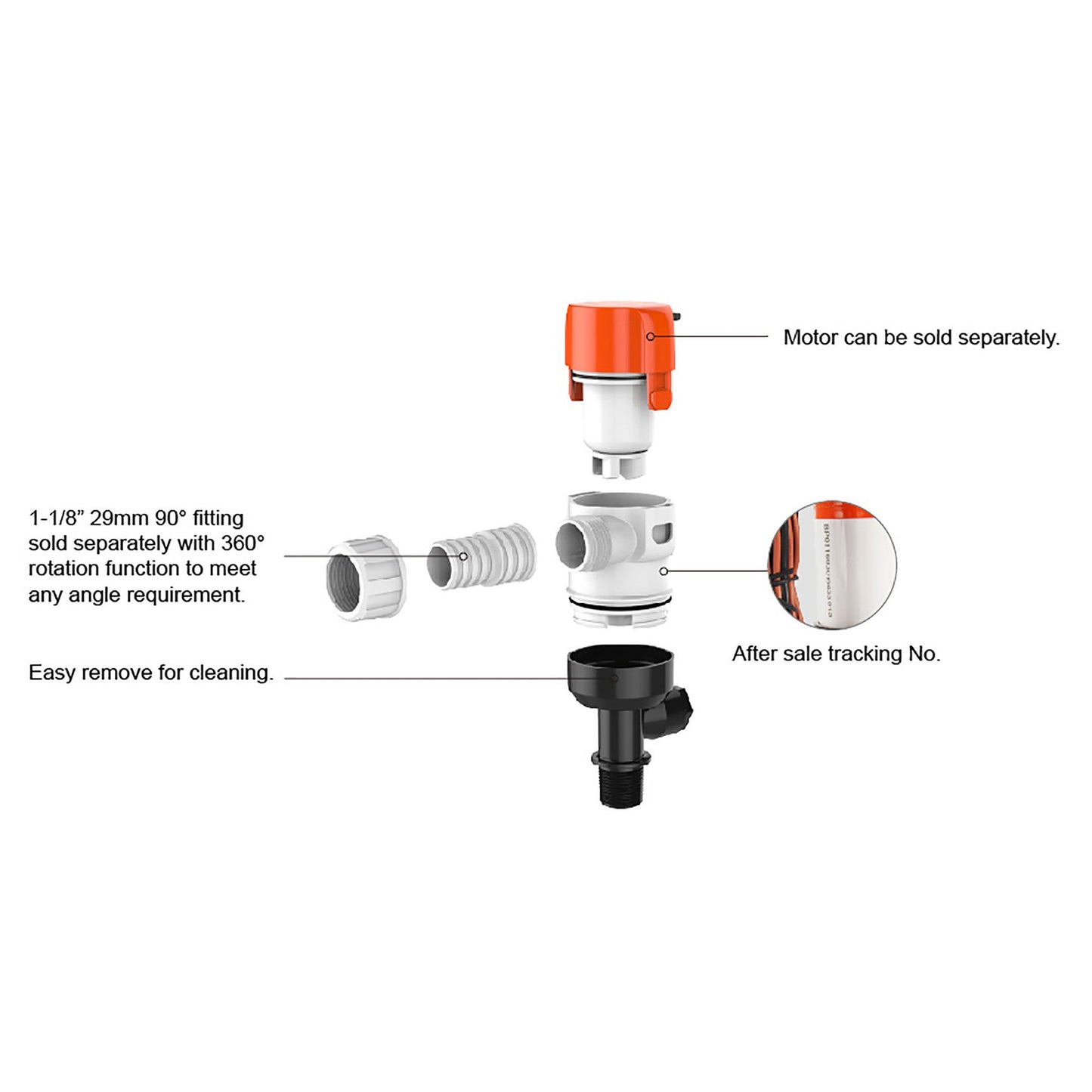 SEAFLO Livewell/Baitwell Pump 24V 1100 GPH / 4164 LPH