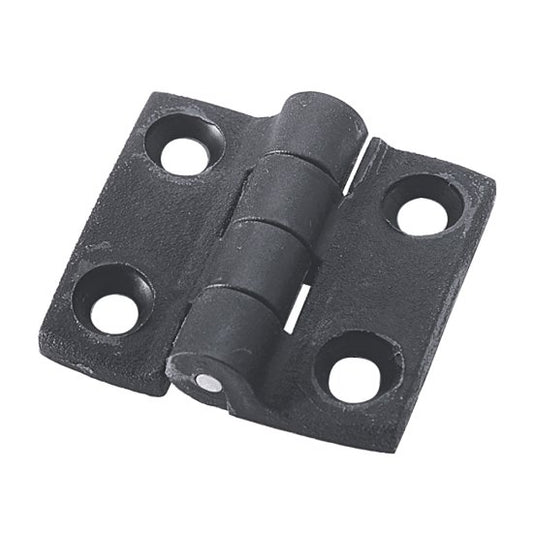 NYLON Hinge, black. Thickness 4 mm. Dim 39 x 35 mm