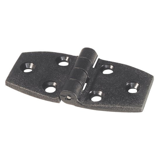 NYLON Hinge, black. Thickness 4 mm. Dim 75 x 35 mm