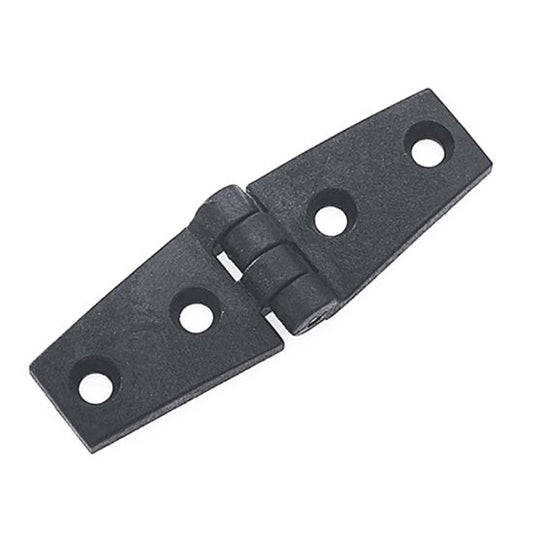 NYLON Hinge, black. Thickness 4 mm. Dim 83 x 26.5 mm