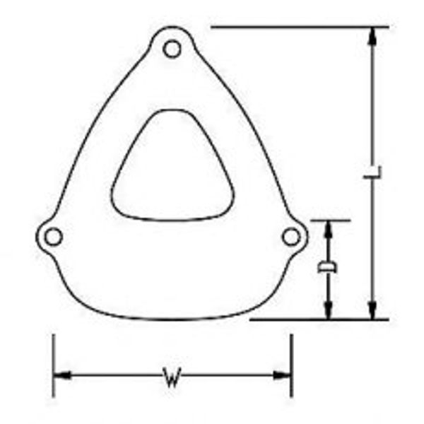 ANCHOR Marine Step Fender (53 x 43 x 18cm) - Black