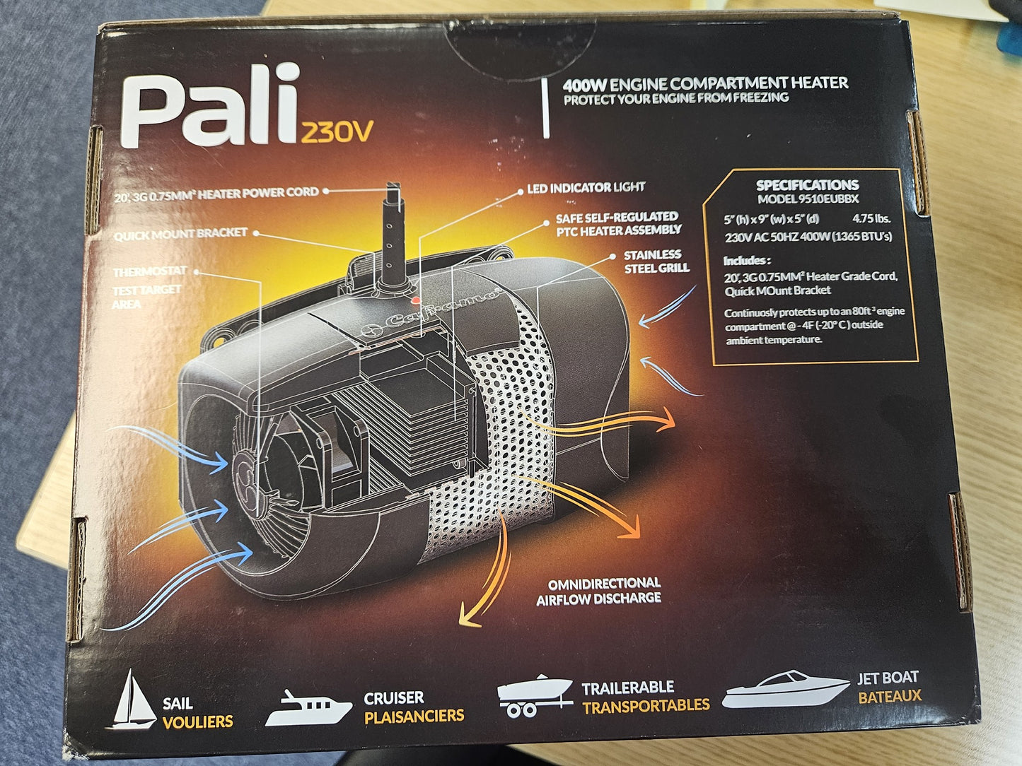 PALI Engine Compartment Heater 230V 400W