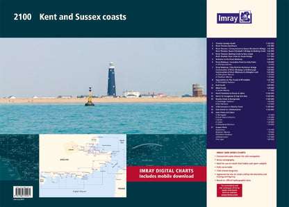 IMRAY Chart 2100 Kent and Sussex Coast Chart Atlas 2021