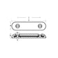 TECNOSEAL Magnesium Fairline Hull Bolt on Anode