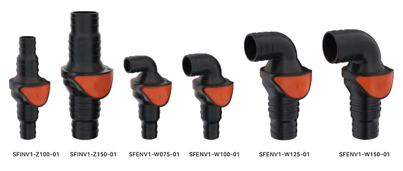 SEAFLO Composite Non-Return Valve Elbow 3/4 Inch-1 Inch