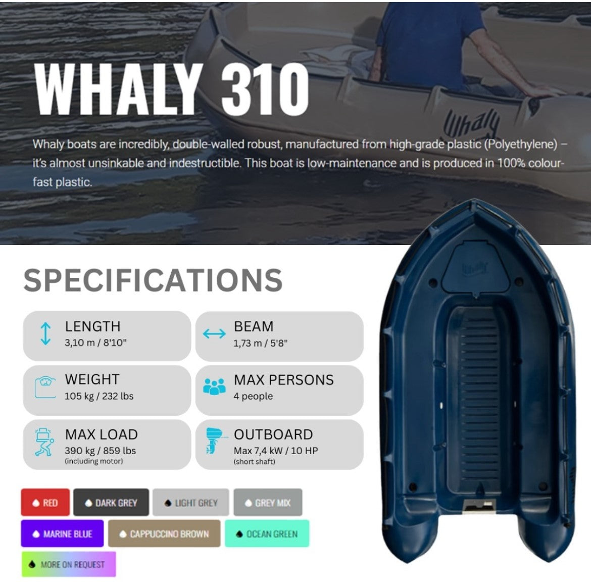Whaly 310 Boat - All Colours