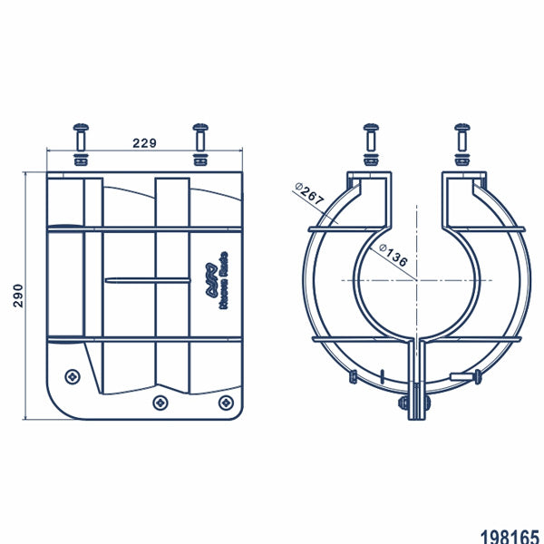 Propeller Guard 9-25hp - Yellow Plastic