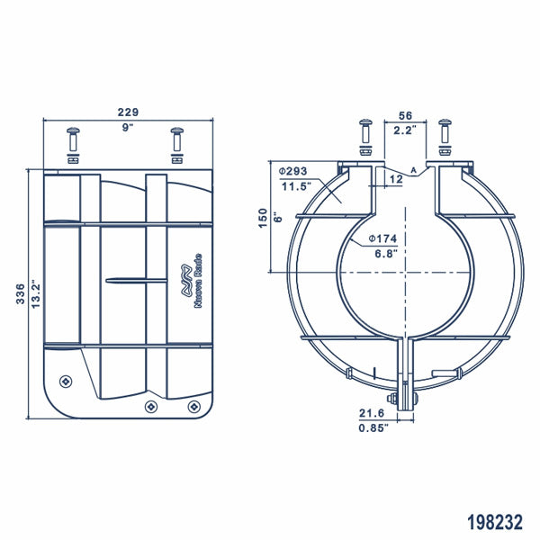 Propeller Guard 9-25hp - Yellow Plastic