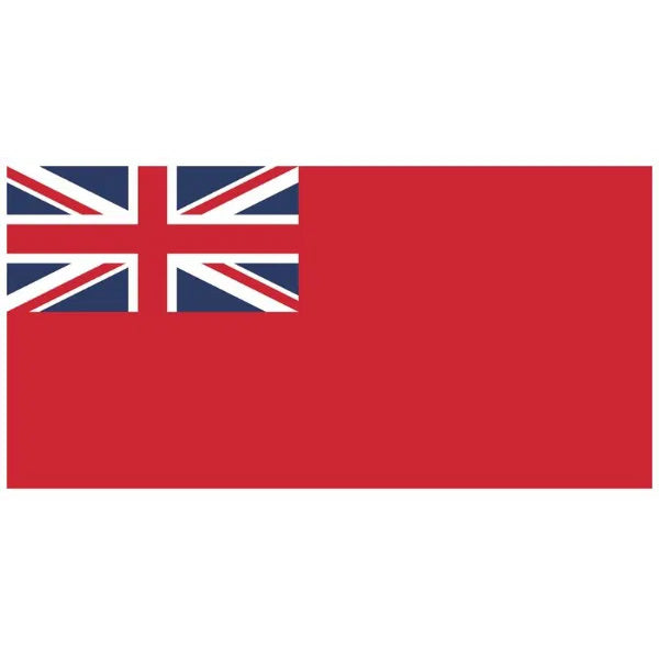 Printed Red Ensign 1 + 1/4 yd