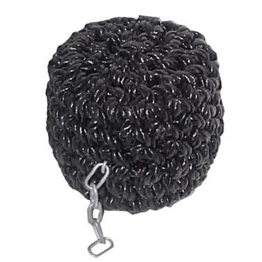 Canal boat small button stern fender - black