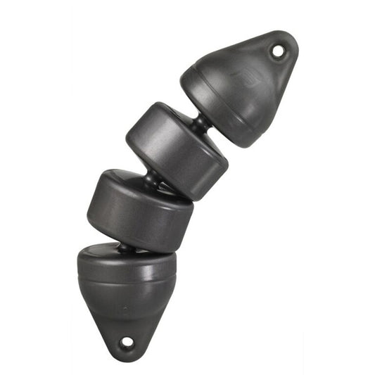 PLASTIMO Articulated RIB Fender for Curved Hulls - Black 12 x 48cm