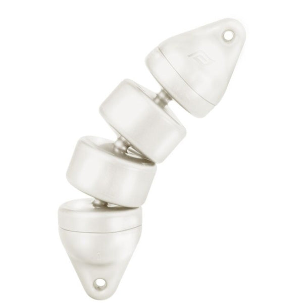 PLASTIMO Articulated RIB Fender for Curved Hulls - White 12 x 48cm
