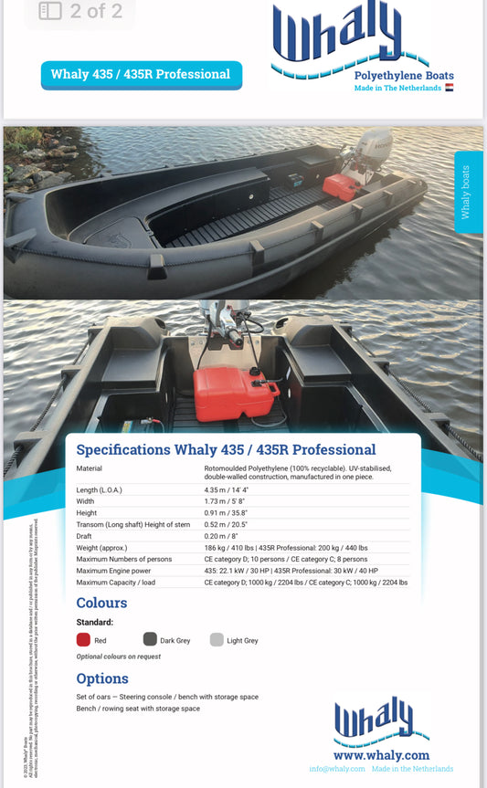 Whaly 435 - latest model (2023)