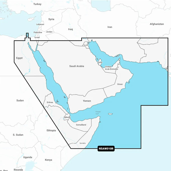 Garmin Navionics The Gulf & Red Sea - Marine Charts - SD Card
