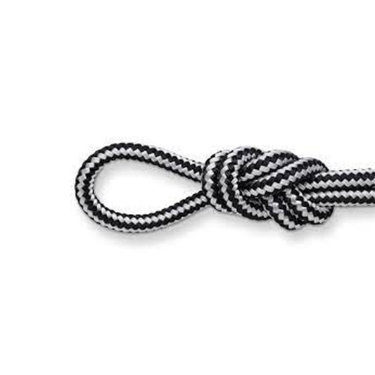 KINGFISHER Dockline Pre-Spliced Mooring Line Rope 12mm x 10m Black/White