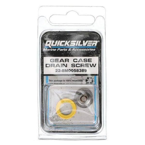 Quicksilver Lower Unit Gear Lube Drain W/ Fill Hole Screw And Seal - Magnetic